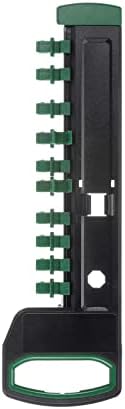 HARFINGTON Socket Szervező 3/8 x Meghajtó 12 Klipek ABS Műanyag, Hordozható ABS Műanyag Aljzat Klip Vasúti Tartó, Zöld
