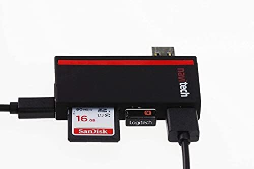 Navitech 2 az 1-ben Laptop/Tablet USB 3.0/2.0 HUB Adapter/Micro USB Bemenet SD/Micro SD Kártya Olvasó Kompatibilis Dell XPS 13 13.3