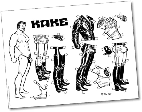 Tom Finnország Poszter Nyomtatás KAKE Papír Baba (9x12, Meleg, Buzi, Művészet, leatherman)