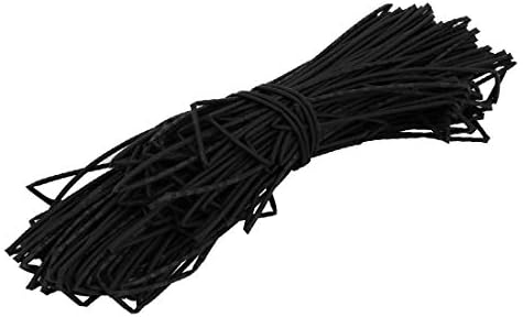 Új Lon0167 Hő Zsugorodó Kiemelt Cső Wire Wrap megbízható hatékonyság Kábel Ujja 50 Méter Hosszú, 1,5 mm, Belső Átm Fekete(id:e5f