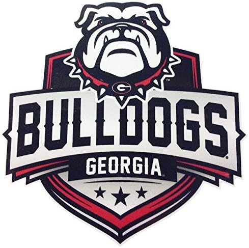 Auto-Grafikonok Georgia Egyetemi Futball 6 x 6 a Nyugati Jelvény Új Bulldog Stílusú Prémium Matrica