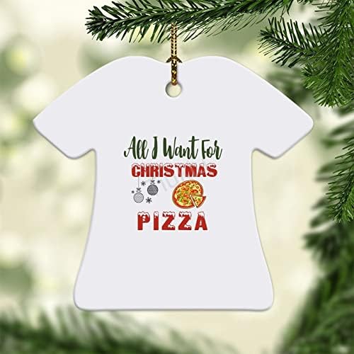 3 Inch Karácsonyra Pizza Idézet OrnamentsshirtChristmas Díszek a Gyerekek, Fiúk, Lányok Lógó Díszek a karácsonyfa Dekoráció Karácsonyi