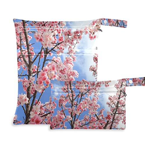 Yoshino cseresznyevirág Nedves-Száraz Táska egyszer használatos Pelenka Nedves Táska, Fürdőruha, Vízálló Nedves-Száraz Szervező,
