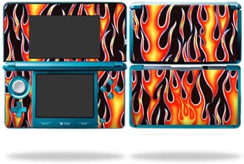 MightySkins Bőr Kompatibilis a Nintendo 3DS wrap Matrica Bőr Forró Lángok,