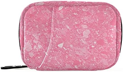 Gyönyörű Rózsaszín Márvány Tabletta Esetben Táska Tabletta Szervező Doboz Cipzár Hordozható-Vitamin, halolaj Gyógyszer Esetében Utazás Business
