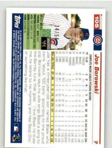 Joe Borowski Kártya 2005 Topps Fekete 105 - Asztalon Baseball Kártyák