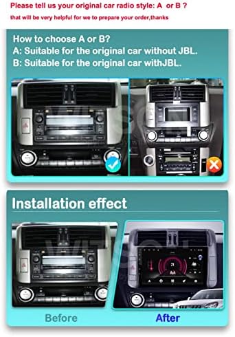 Autosion 9 hüvelykes Android 12 Autó Játékos Navigációs Rádió fejegység, GPS, Navigáció, Hifi Toyota Land Cruiser Prado 150