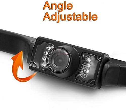 Autó Visszapillantó Biztonsági Parkolás Kamera 7 LED Fordított Kamera Auto Szám, Rendszám Keret Cam
