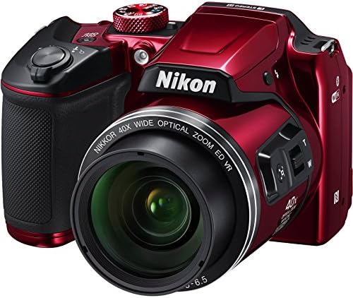 Nikon Coolpix B500 Wi-Fi Digitális Fényképezőgép (Piros) - (Felújított)