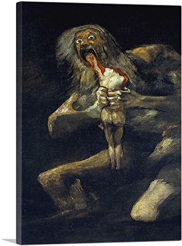 ARTCANVAS Szaturnusz Felfalja A Fia 1823 Láttam a Wall Street Film Vászon Art Print Francisco De Goya - 26 x 18 (0.75 Mély)