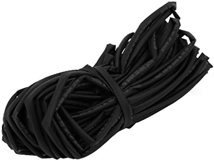 Új Lon0167 Hő Zsugorodó Kiemelt Cső Wire Wrap megbízható hatékonyság Kábel Hüvely 15 Méter Hosszú, 4,5 mm-es Belső Átm Fekete(id:ae4