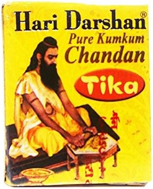 BOLYGÓ 007-es Csomag 5 Hari Darshan Tiszta Chandan Tika Sárga Tészta 40 Gramm Chandan Tikka