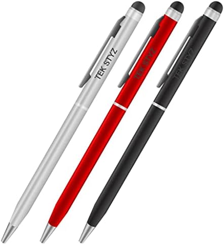 PRO Toll a Motorola Droid MAXX Tintával, Nagy Pontosságú, Extra Érzékeny, Kompakt Formában az érintőképernyők [3 Pack-fekete-Piros,