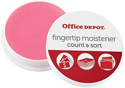 Office Depot® Márka Ujjbeggyel Moisteners, 10 Gramm, Rózsaszín, Csomag 3