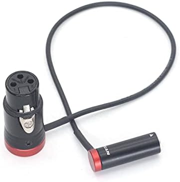 SZJELEN BMPCC 4k Audio Kábel,Mini XLR 3pin Férfi-XLR 3pin Nő a Blackmagic Pocket Cinema 4k 6K Kamera Audio Kábel (Piros)