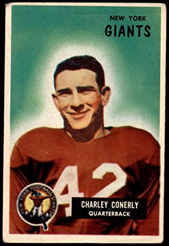 1955 Bowman 16 Charley Conerly New York Giants-FB (Foci Kártya) Dean Kártyák 2 - JÓ Óriások-FB