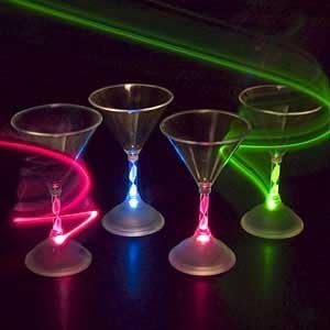 Villogó Panda 6 oz LED világít Villog Martini Üveg - 1 Csésze