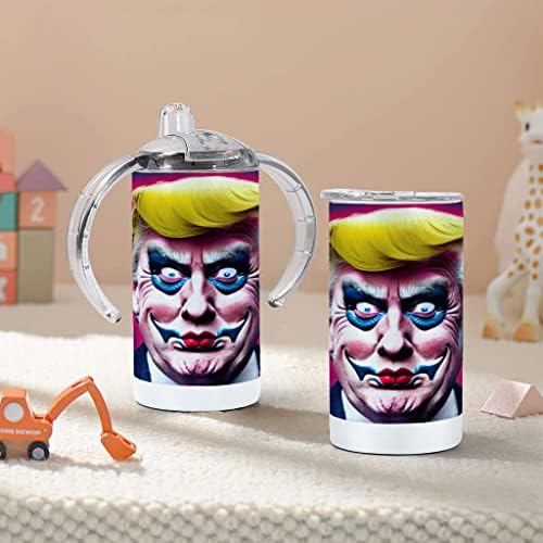 Donald Trump Bohóc Cumisüveget - Vicces Művészeti Baba Cumisüveget - Joker Csőrös Pohár