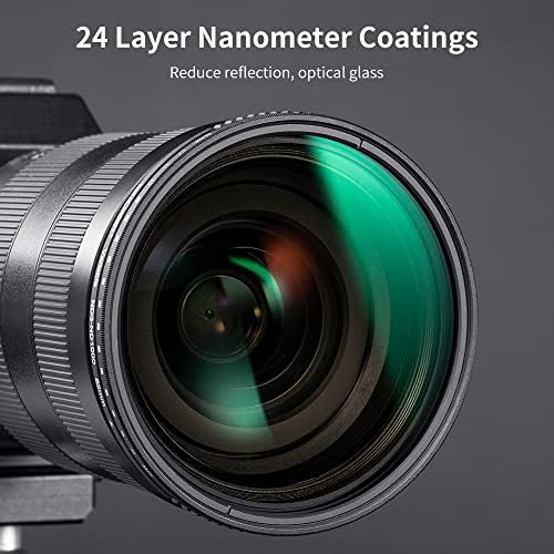 A K&F Koncepció 55mm Változó ND3-ND1000 ND Szűrő (1.5-10 Megálló) Semleges Objektív Szűrő 24 többrétegű Bevonat a Kamera Lencséje