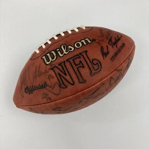 Dan Marino 1991 Miami Dolphins Csapat Aláírt Wilson NFL-Játék, Futball NFL-COA - Dedikált Focilabda
