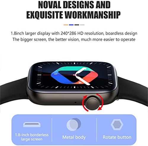 Bzdzmqm Smartwatch, Hogy Lehet Hívni, illetve a Szöveg, 1,8 Hüvelykes HD Teljes érintőképernyő Smartwatch az Android, illetve iOS Telefonok