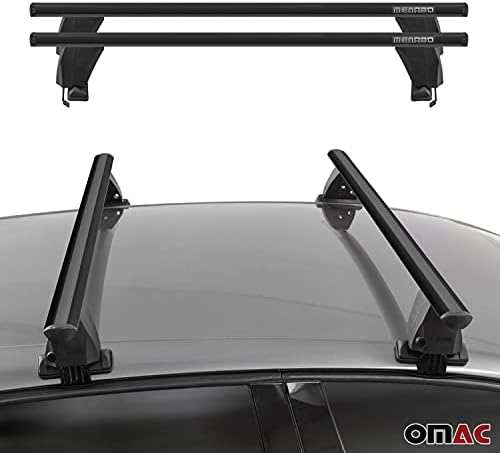 OMAC tetőcsomagtartó Kereszt Rúd a Toyota Prius 2010 2015-ig, csomagtartó Sima Autók, Zárható, Alumínium, Fekete
