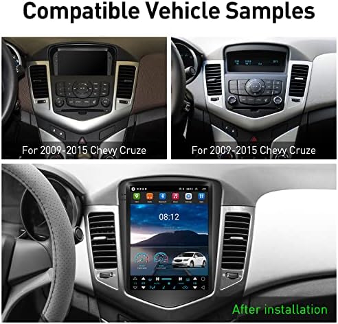 Android 12 Rádió Chevrolet Chevy Cruze 2009-2015 Korlátozott 10.4 hüvelyk Tesla Stílus Autó-Dash GPS Navigációs RAM,