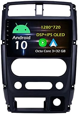 9 3+32GB Android 10 Dash Autó Sztereó Rádió Alkalmas Suzuki Jimny 3 2005 10 11 12 13 14 15 16 17 18 19 GPS Navigációs fejegység Carplay Android