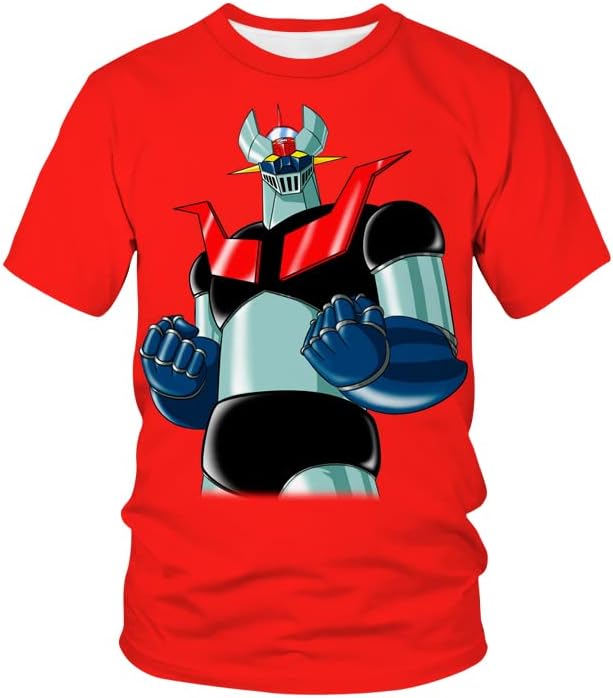 Robot Póló Fiú Rövid Ujjú MazingerZ T-Shirt Fiúk Lányok Grafikus Maximum Póló Pólók, Ruhák