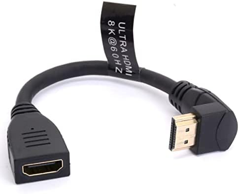 8K HDMI Kábelt is, Rövid HDMI 2.1 a Férfi-Nő 90 Fokos Szögben HDMI Kábel Nagy Sebességű 48Gbps Hdmi Extender Adapter Támogatás 8K@60Hz,