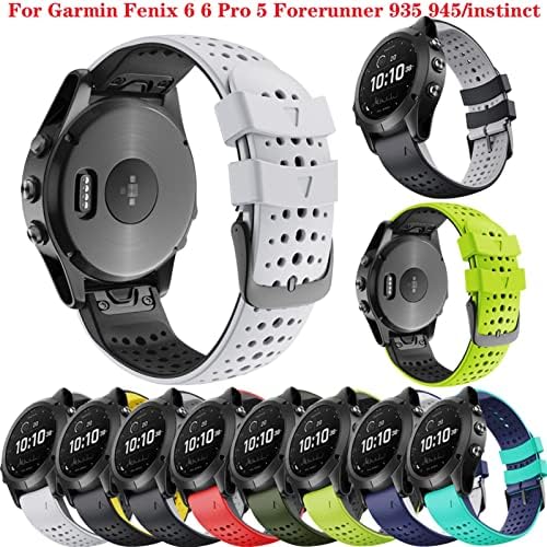 SDUTIO 22mm Quickfit Watchband A Garmin Fenix 7 6 6Pro 5 5Plus Szilikon Sáv A Megközelítés S60 S62 forerunner 935 945 Csuklópántot