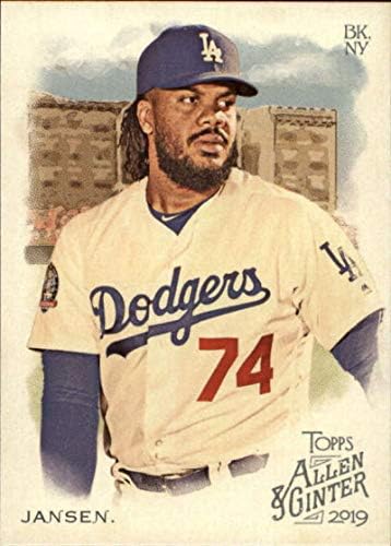 2019 Topps Allen Ginter 357 Kenley Jansen SP Rövid Nyomtatás Los Angeles Dodgers MLB Baseball Trading Card