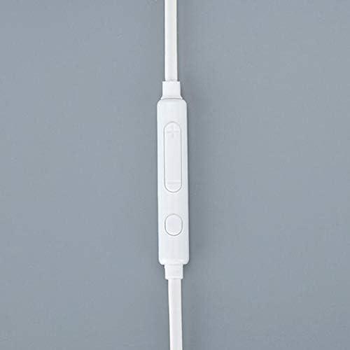 Fehér Vezetékes Fülhallgató Samsung Galaxy S6, 3,5 mm-es Jack Fülhallgató Mikrofon, Mobil Telefonok, Hangerő Állítható, 80%