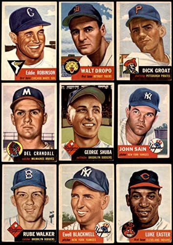 1953 Topps Baseball Alacsony Száma Teljes Készlet (Baseball Szett) VG