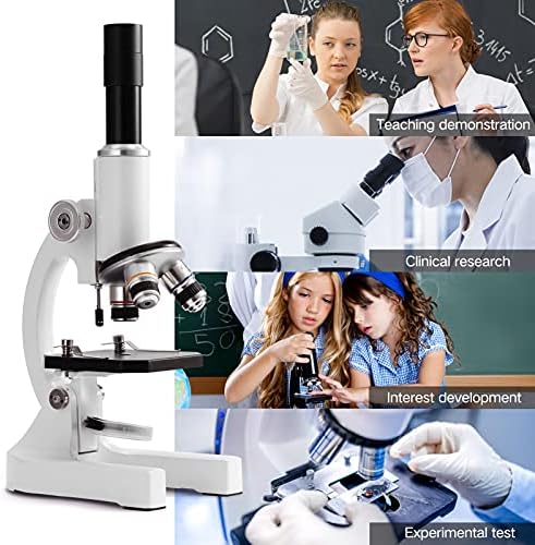 BZLSFHZ Optikai Mikroszkóp 64X-2400X Monokuláris Általános iskolás Gyerekek a Tudomány Kísérleti Biológia Tanári Mikroszkóp Ajándékok