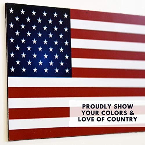 Amerikai Zászló, Autó Mágnes Pack 3 (4x6x.035) Red White & Blue| Made in USA |Fakulnak, a Szabadban, Mutasd meg A Hazafiság!
