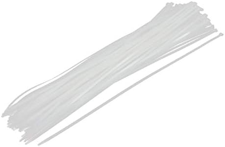 Új Lon0167 10mm x 810mm Nylon önzáró Kábel karperecet Kötőelem Bézs 100-as(10mm x 810mm Nylon Selbstsichernde Kabelbinder Verschluss