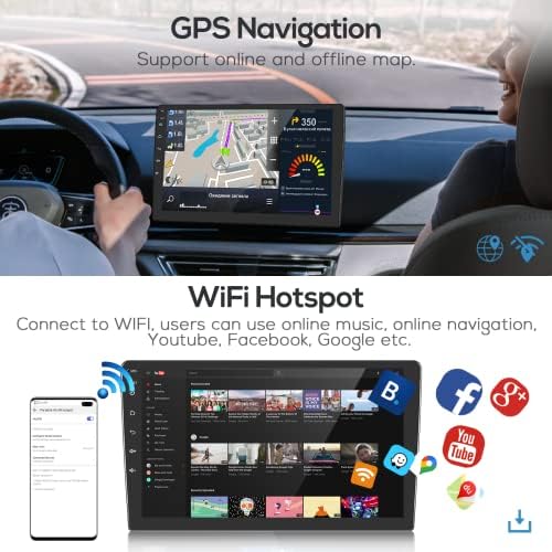 2G 32G Android Autó Sztereó Toyota Corolla 2013- a Vezeték nélküli Apple Carplay, Rimoody 10.1 Hüvelykes érintőképernyő autórádió GPS