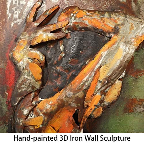 Birodalom Art Közvetlen Vegyes technika, Vas Kézzel Festett Dimenziós Wall Art Kész Lógni, 48 x 32, a Természetes Szépség 3