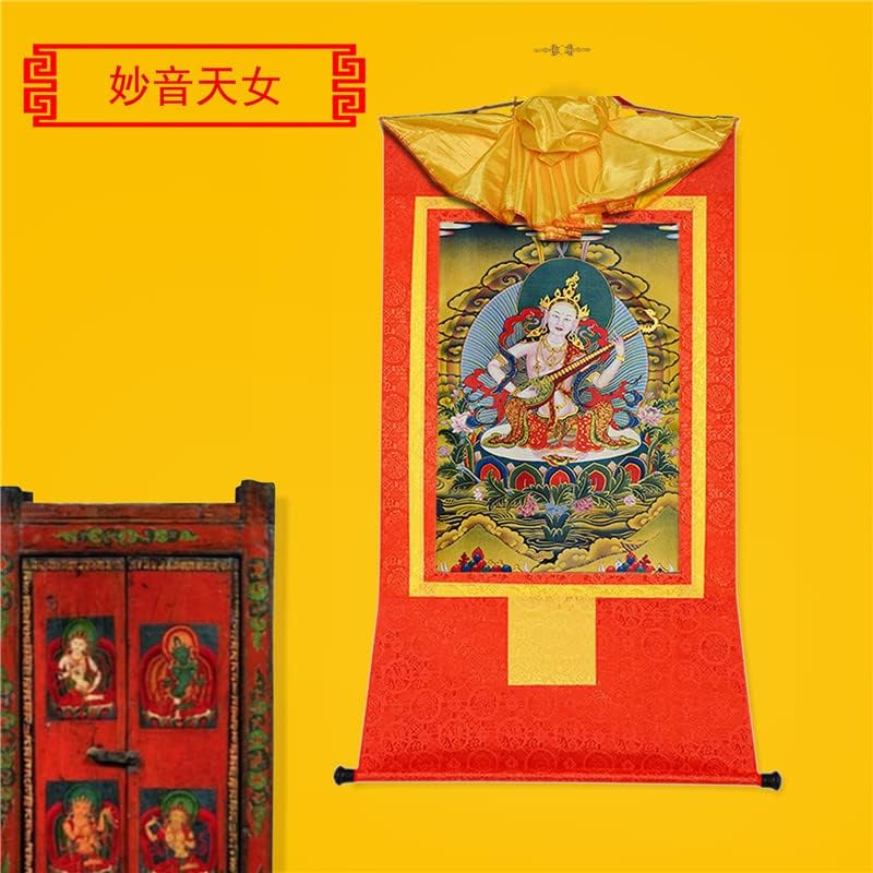 Gandhanra Saraswati,Lakshmi,Parvati, Tibeti Thangka Festészet, a Művészet,a Buddhista Thangka Brokát,Buddha Gobelin a Scroll