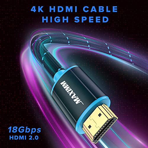 HDMI Kábel 4K HDMI 2.0, szerelvény 25, Hiteles 18Gbps, 4K@60Hz Ultra High-Speed Játék HDMI Kábel, 4K Kábel, 3 darabos, UL Minősített