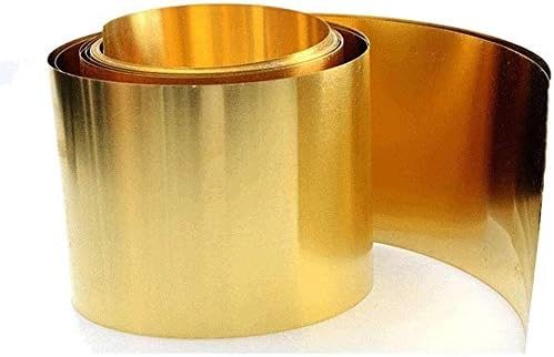YIWANGO Brass Fém Vékony Lap, Lemez, Fólia, Tiszta Réz Lap (Méret : 0.01 mm x 100 mm)