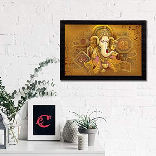 eCraftIndia Ganesha Szatén Matt Textúra UV-Art Festmény