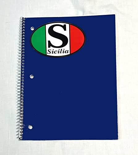 Sicilia Ovális Matrica Autó Matrica - Olaszország Gyűjteménye olasz Büszkeség Termékek PSILoveItaly FBA (3.5 x 5)