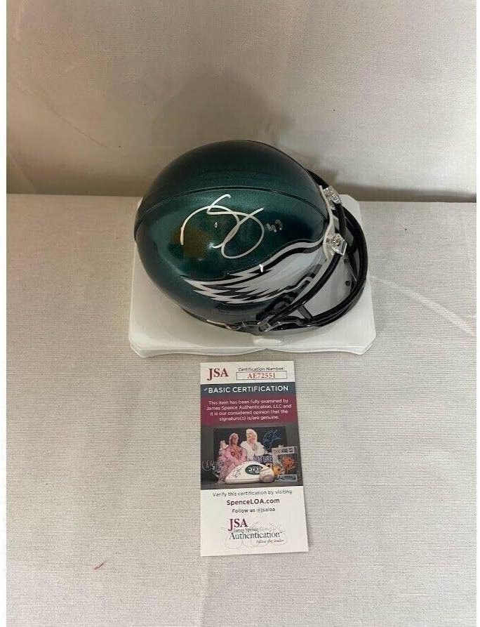Darren Sproles aláírt dedikált Philadelphia Eagles mini sisak SZÖVETSÉG AE72551 - Dedikált NFL Mini Sisak