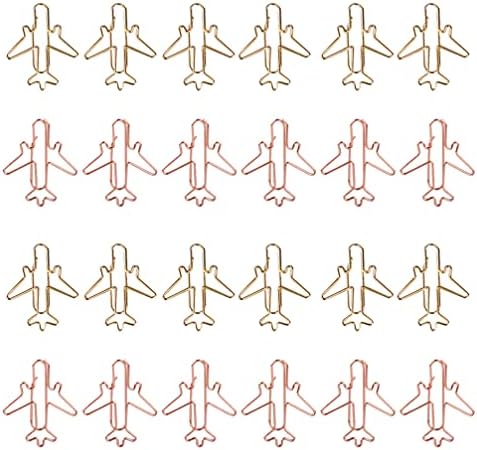 NUOBESTY Mini Binder Aranyos Binder Repülőgép gemkapcsok Könyvjelző Klip Irodai Papír Klipek Jogosultja Klipek Binder Klipek Dekoratív