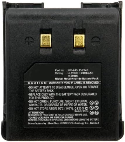 Szinergia Digitális Vezeték nélküli Telefon Akkumulátor, Compatiable a KKJQ21AM40, KX-A45, P-P545, Típus 45 Vezeték nélküli Telefon Akku (4.8