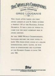 2007 Topps Allen Ginter 197 Greg Louganis - Olimpiai Bajnok