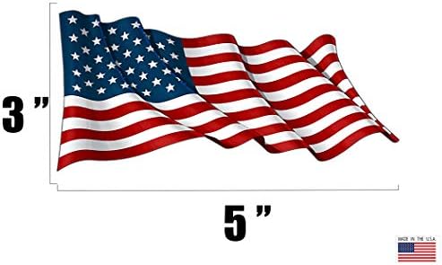USA Amerikai Zászló Matrica Csomag Matricát Combo Öt 5x3 Egyesült Államokban az Amerikai Ajándék Szett