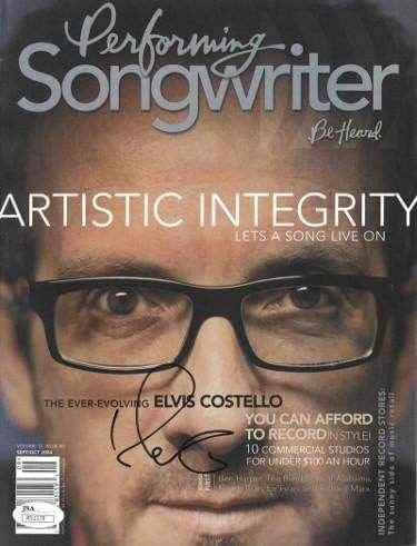 Elvis Costello aláírt 2004 Teljesítő Dalszerző Teljes Magazin- R51178 - SZÖVETSÉG Igazolt - Zene Magazin